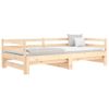 Vidaxl Sofá Cama Nido Madera Maciza De Pino 90x200 Cm Marrón