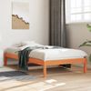 Vidaxl Sofá Cama De Madera Maciza De Pino Marrón Cera 90x200 Cm