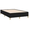 Vidaxl Cama Box Spring Con Colchón Tela Negro 120x190 Cm