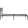 Vidaxl Estructura De Cama Con Cabecero Metal Negro 75x190 Cm