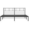 Vidaxl Estructura De Cama Con Cabecero Metal Negro 200x200 Cm