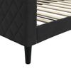 Vidaxl Sofá Cama Terciopelo Negro 100x200 Cm