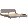 Vidaxl Estructura De Cama Con Cabecero De Tela Gris Taupe 180x200 Cm Gris Topo