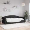 Vidaxl Sofá Cama Tela Negro 90x200 Cm