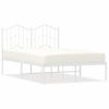 Vidaxl Estructura De Cama De Metal Con Cabecero Blanca 120x190 Cm