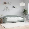 Vidaxl Sofá Cama Con Colchón Terciopelo Gris Claro 90x200 Cm