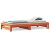 Vidaxl Sofá Cama Nido Madera Maciza De Pino Marrón Cera 90x190 Cm