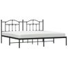 Vidaxl Estructura De Cama Con Cabecero Metal Negro 193x203 Cm