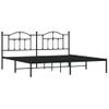 Vidaxl Estructura De Cama Con Cabecero Metal Negro 193x203 Cm