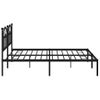 Vidaxl Estructura De Cama Con Cabecero Metal Negro 193x203 Cm