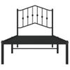 Vidaxl Estructura De Cama Con Cabecero Metal Negro 80x200 Cm