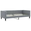 Vidaxl Sofá Cama Con Colchón Tela Gris Claro 90x200 Cm