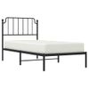 Vidaxl Estructura De Cama Con Cabecero Metal Negro 90x200 Cm