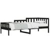 Vidaxl Sofá Cama Madera Maciza De Pino Negro 90x190 Cm