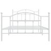 Vidaxl Estructura Cama Metal Con Cabecero Y Pie Cama Blanca 107x203 Cm