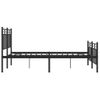 Vidaxl Estructura De Cama Con Cabecero Y Pie Metal Negro 120x190 Cm