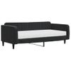 Vidaxl Sofá Cama Con Colchón Terciopelo Negro 100x200 Cm