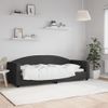 Vidaxl Sofá Cama Tela Negro 80x200 Cm