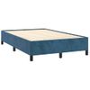 Vidaxl Cama Box Spring Colchón Y Led Terciopelo Azul Oscuro 120x190 Cm