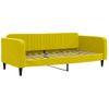 Vidaxl Sofá Cama Con Colchón Terciopelo Amarillo 100x200 Cm