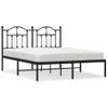 Vidaxl Estructura De Cama Con Cabecero Metal Negro 140x190 Cm