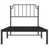 Vidaxl Estructura De Cama Con Cabecero Metal Negro 90x190 Cm