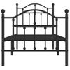 Vidaxl Estructura De Cama Con Cabecero Y Estribo Metal Negro 75x190 Cm