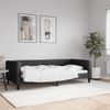 Vidaxl Sofá Cama Tela Negro 90x200 Cm