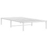 Vidaxl Estructura De Cama De Metal Blanca 107x203 Cm