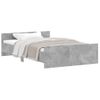 Vidaxl Estructura De Cama Con Cabecero Piecero Gris Hormigón 120x190cm