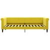 Vidaxl Sofá Cama Con Colchón Terciopelo Amarillo 80x200 Cm