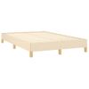 Vidaxl Estructura De Cama Tela Crema 120x190 Cm