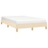 Vidaxl Estructura De Cama Tela Crema 120x190 Cm