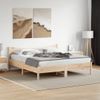 Vidaxl Estructura De Cama Con Cabecero Madera Maciza Pino 180x200 Cm Marrón