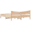 Vidaxl Estructura De Cama Con Cabecero Madera Maciza Pino 180x200 Cm Marrón