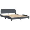 Vidaxl Estructura Cama Con Cabecero Terciopelo Gris Oscuro 160x200 Cm