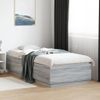 Vidaxl Estructura De Cama Con Luces Led Madera Gris Sonoma 90x200 Cm