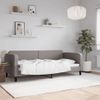 Vidaxl Sofá Cama Tela Gris Taupe 90x200 Cm Gris Topo