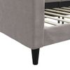 Vidaxl Sofá Cama Tela Gris Taupe 90x200 Cm Gris Topo