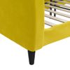 Vidaxl Sofá Cama Terciopelo Amarillo 80x200 Cm