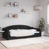 Vidaxl Sofá Cama Tela Negro 90x200 Cm