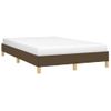 Vidaxl Estructura De Cama Tela Marrón Oscuro 120x190 Cm