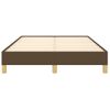 Vidaxl Estructura De Cama Tela Marrón Oscuro 120x190 Cm