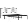 Vidaxl Estructura De Cama Con Cabecero Metal Negro 183x213 Cm