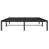 Vidaxl Estructura De Cama De Metal Negro 140x190 Cm