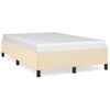 Vidaxl Estructura De Cama Tela Crema 120x190 Cm