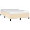 Vidaxl Estructura De Cama Tela Crema 120x190 Cm