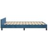 Vidaxl Estructura Cama Con Cabecero Terciopelo Azul Oscuro 120x190 Cm