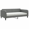 Vidaxl Sofá Cama Con Colchón Tela Gris Oscuro 100x200 Cm