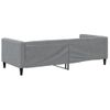 Vidaxl Sofá Cama Tela Gris Claro 90x200 Cm